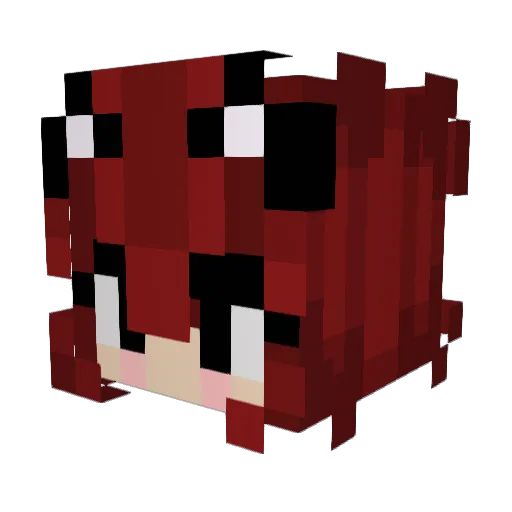 BoFraser Minecraft avatar head, 3D render