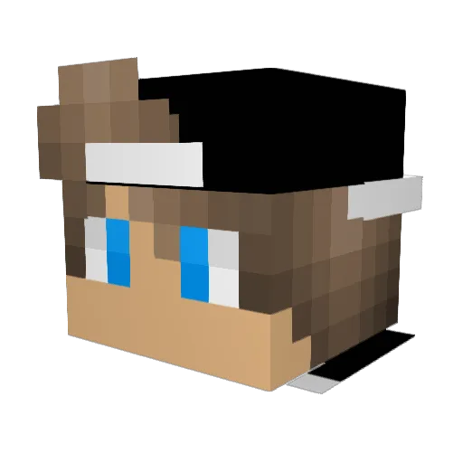 BoIsGewoonPro Minecraft avatar head, 3D render