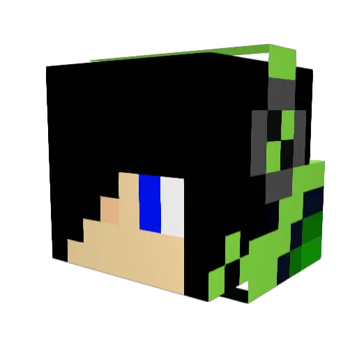 BoJacksonFire Minecraft avatar head, 3D render