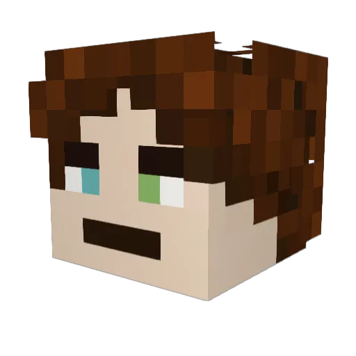 BoOgl6 Minecraft avatar head, 3D render