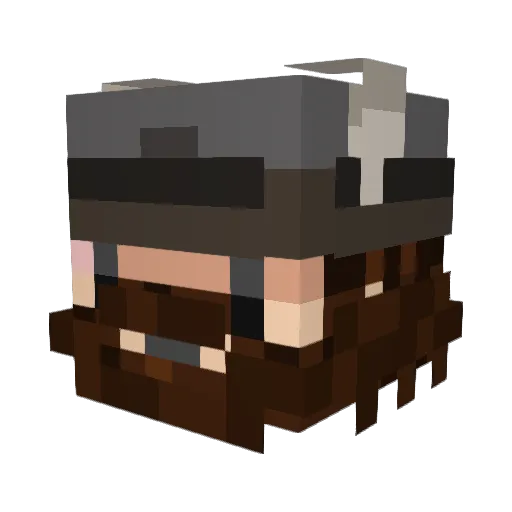 BoOza100 Minecraft avatar head, 3D render