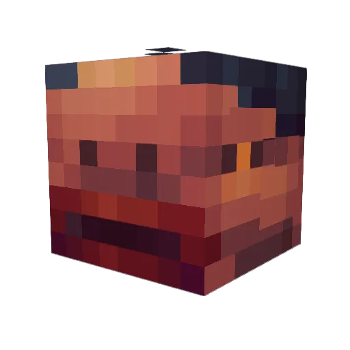 BoP_eR Minecraft avatar head, 3D render