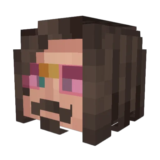 BoTimeBen Minecraft avatar head, 3D render