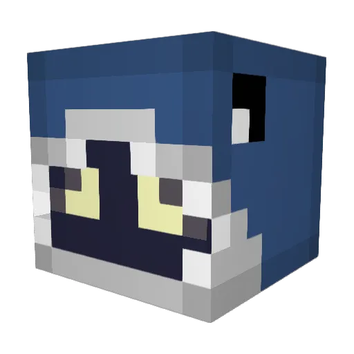 BoTrian Minecraft avatar head, 3D render