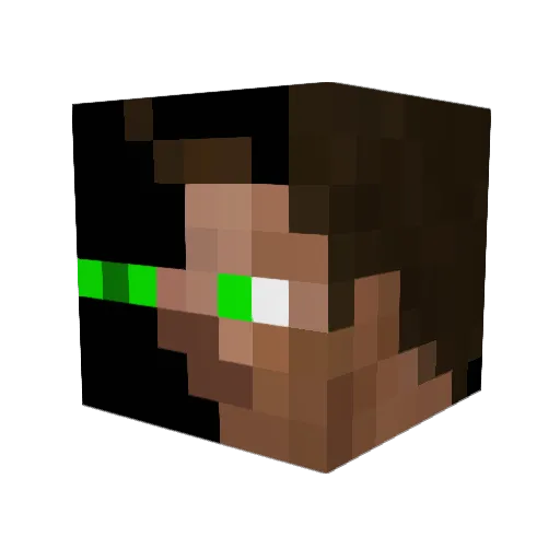 BoUwEr7 Minecraft avatar head, 3D render