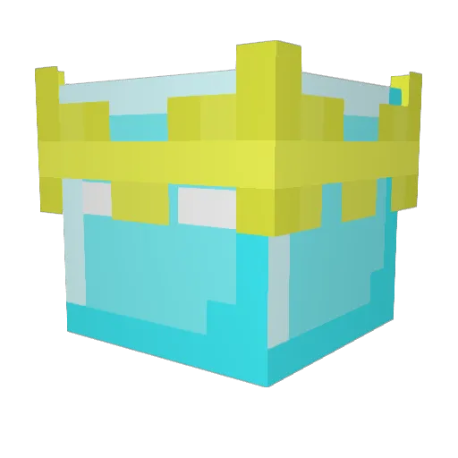BoWinkle Minecraft avatar head, 3D render