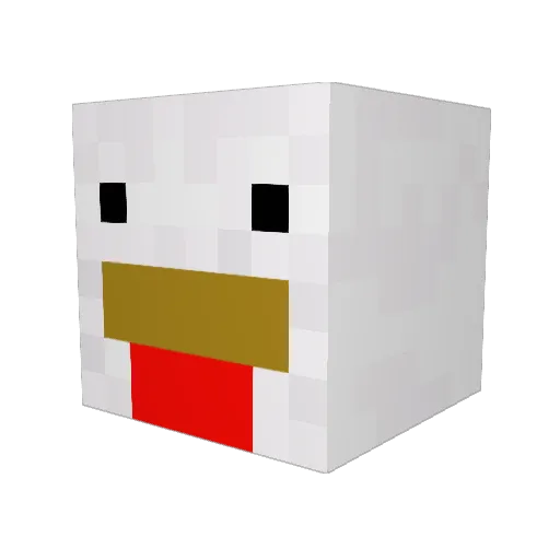 BoWxxTheBeast Minecraft avatar head, 3D render