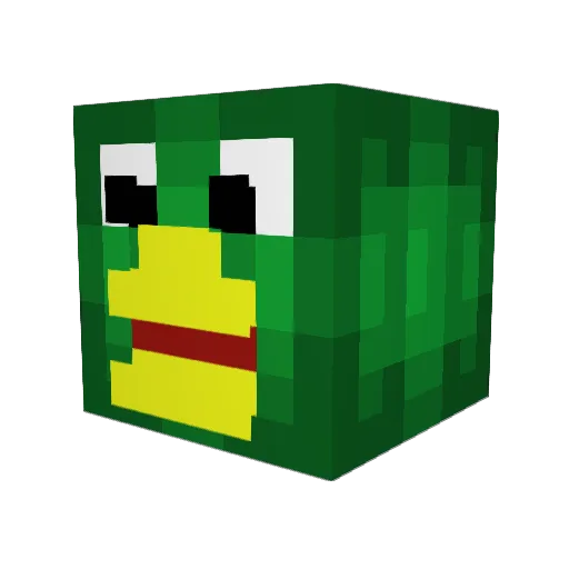 BoXed171 Minecraft avatar head, 3D render