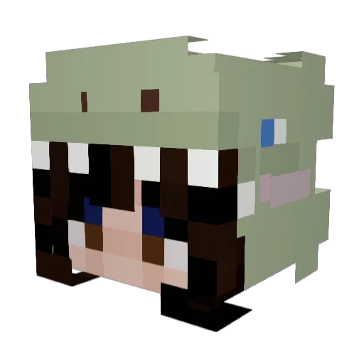 BoYsxPro Minecraft avatar head, 3D render