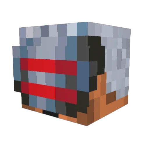 Bo_Racho Minecraft avatar head, 3D render