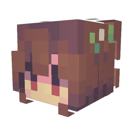 Bo_Yu0412 Minecraft avatar head, 3D render