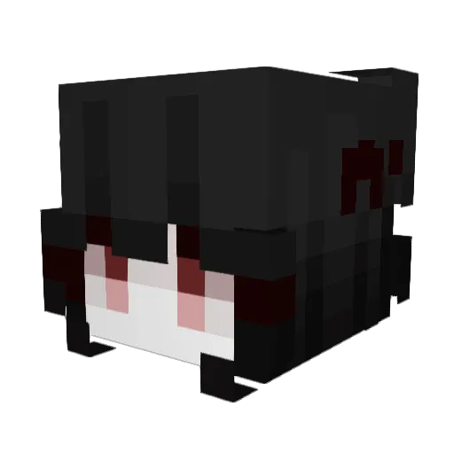 Bo_uh Minecraft avatar head, 3D render