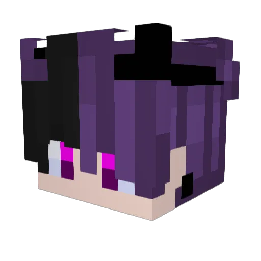 Bo_ul Minecraft avatar head, 3D render