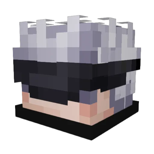 BoaNoiteBruno Minecraft avatar head, 3D render
