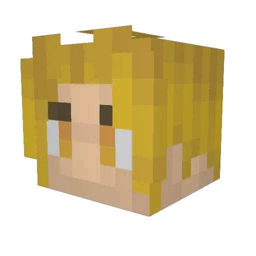 BoaXP Minecraft avatar head, 3D render