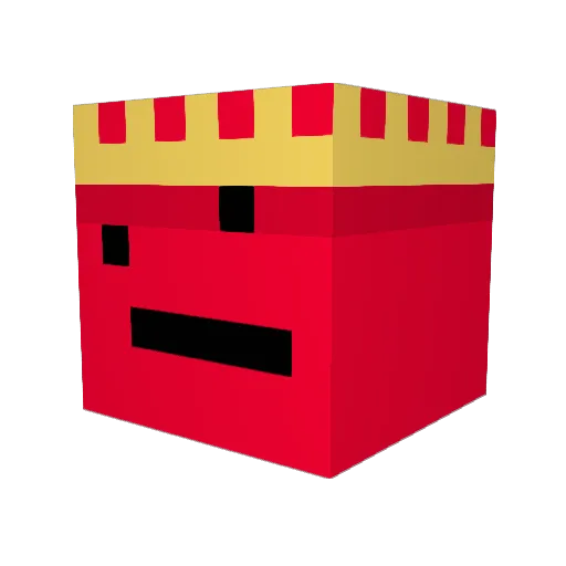 BoarMC Minecraft avatar head, 3D render