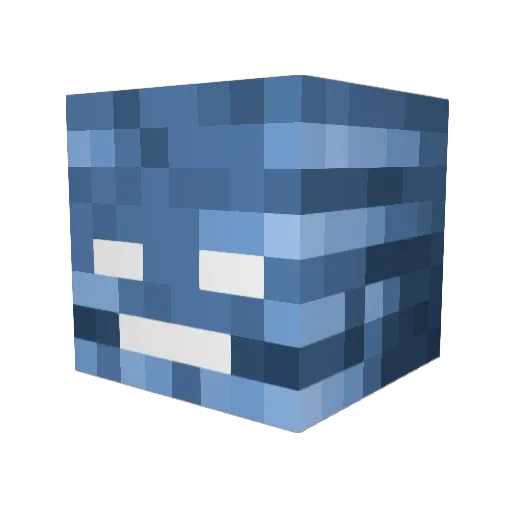 BoardingClover9 Minecraft avatar head, 3D render