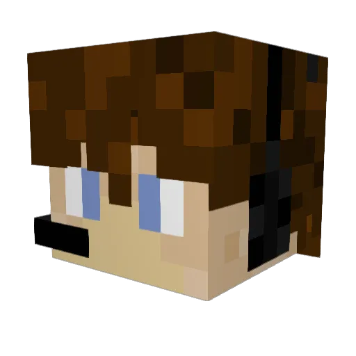 Boardman50 Minecraft avatar head, 3D render