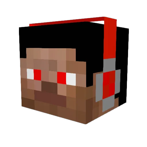 Boaroli Minecraft avatar head, 3D render