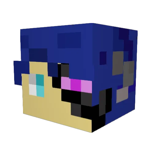 BoatBoi87 Minecraft avatar head, 3D render
