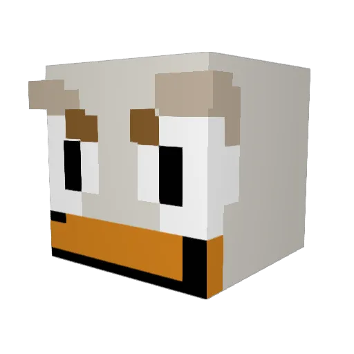 Boat_Skelly Minecraft avatar head, 3D render