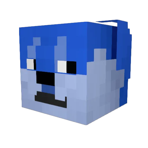 Boatulon Minecraft avatar head, 3D render