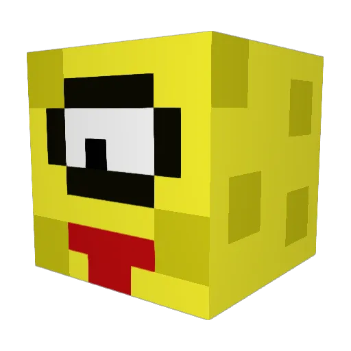 BoazJael Minecraft avatar head, 3D render