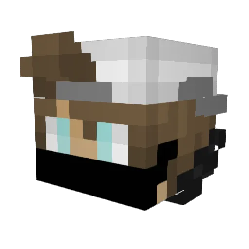 Boaz_s2506 Minecraft avatar head, 3D render