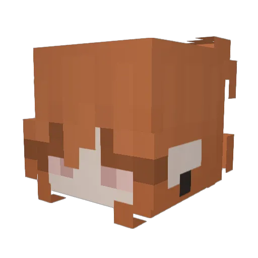 Bob0shka Minecraft avatar head, 3D render