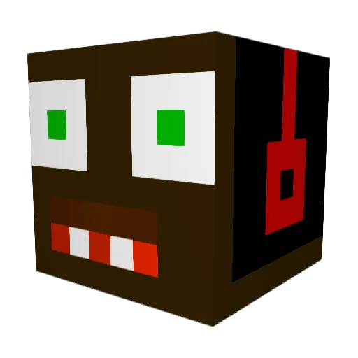 Bob3302 Minecraft avatar head, 3D render