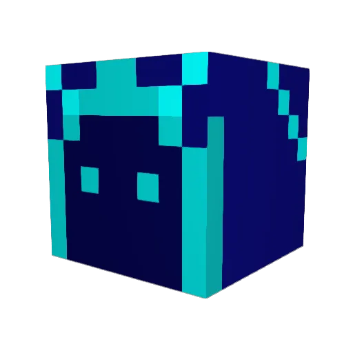 BobBarkley Minecraft avatar head, 3D render