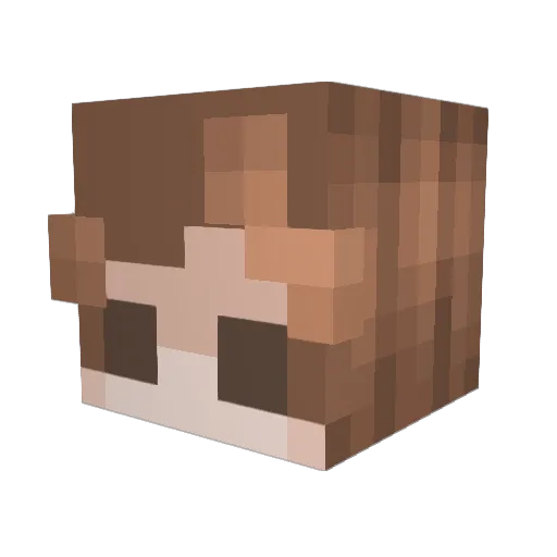 BobBaumeneister Minecraft avatar head, 3D render