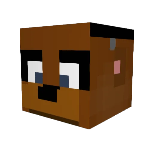 BobBob005 Minecraft avatar head, 3D render