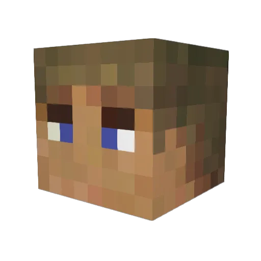 BobBobBobBobBob Minecraft avatar head, 3D render