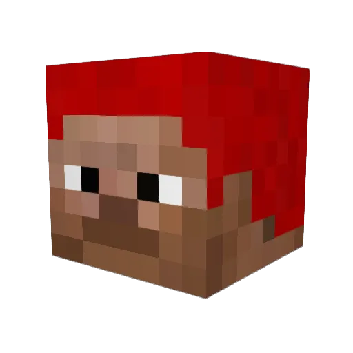BobBobderson Minecraft avatar head, 3D render
