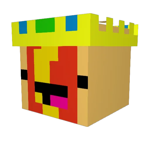 BobCrawfish Minecraft avatar head, 3D render