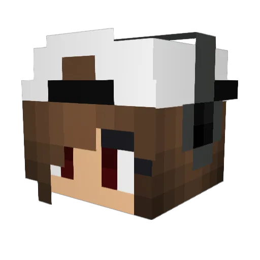BobDaGoldfish Minecraft avatar head, 3D render