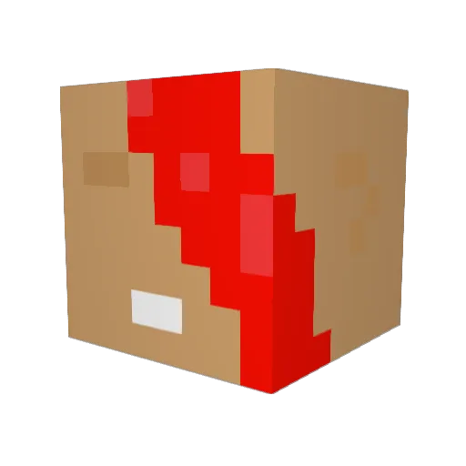 BobDerp Minecraft avatar head, 3D render