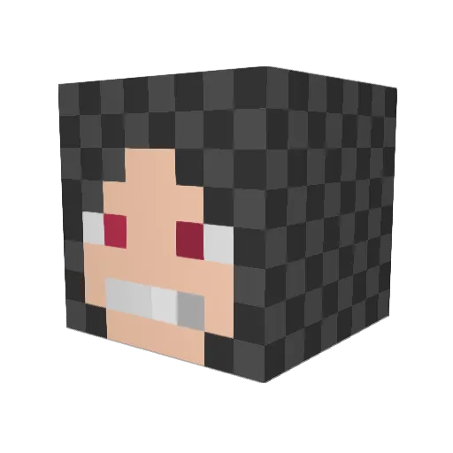 BobDestroys Minecraft avatar head, 3D render