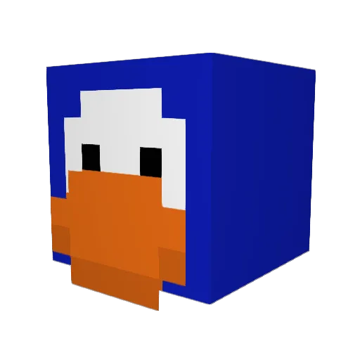 BobHeesh Minecraft avatar head, 3D render