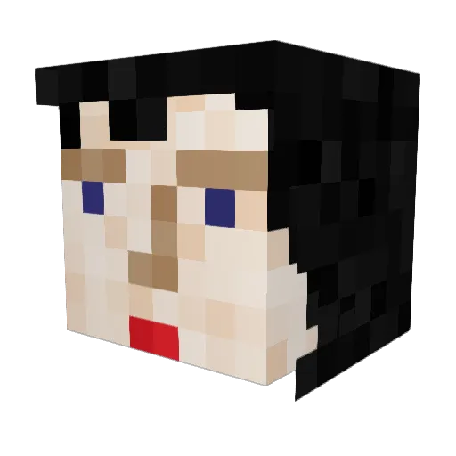 BobJacksonHD Minecraft avatar head, 3D render