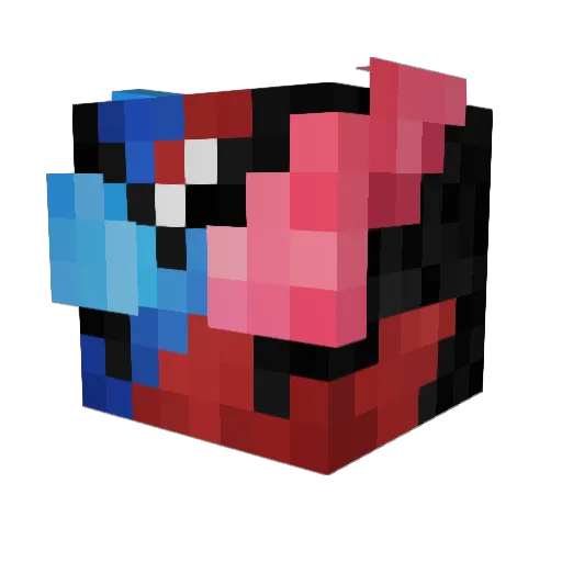 BobJrVI Minecraft avatar head, 3D render