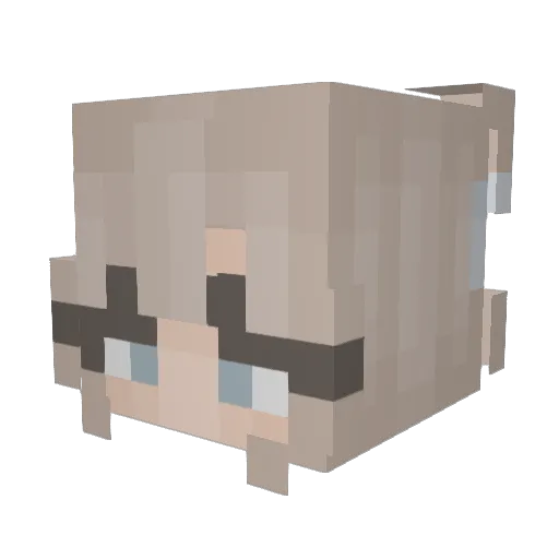 BobLablala Minecraft avatar head, 3D render