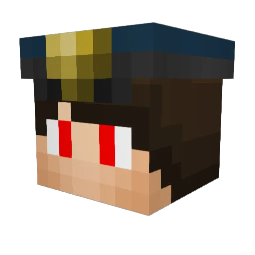 BobLarryTaylor Minecraft avatar head, 3D render