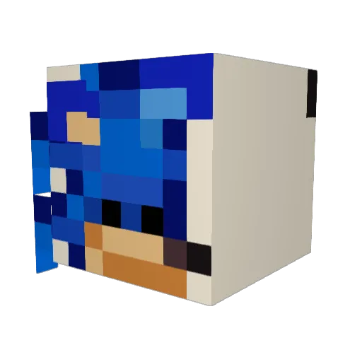 BobPlatypus Minecraft avatar head, 3D render