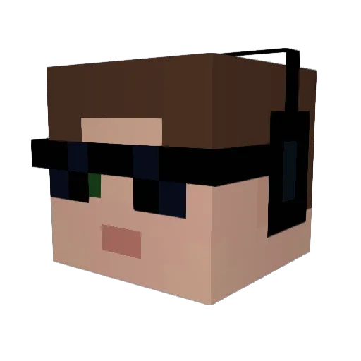 BobSimmons Minecraft avatar head, 3D render
