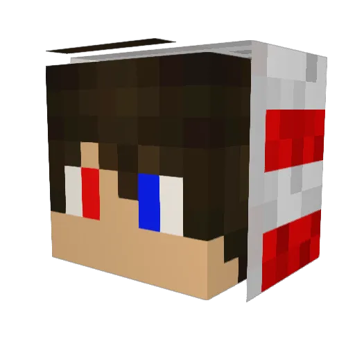 BobStakelson Minecraft avatar head, 3D render
