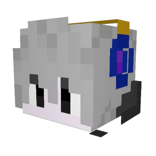 BobSteve Minecraft avatar head, 3D render