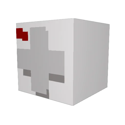 BobSwaggins Minecraft avatar head, 3D render