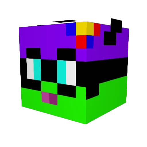 BobTD551 Minecraft avatar head, 3D render